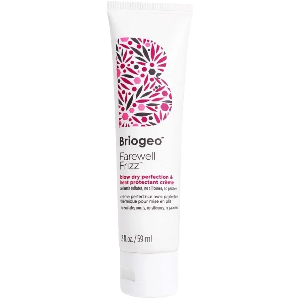 Briogeo Farewell Frizz Blow Dry Perfection & Heat Protectant Crème 2 oz New